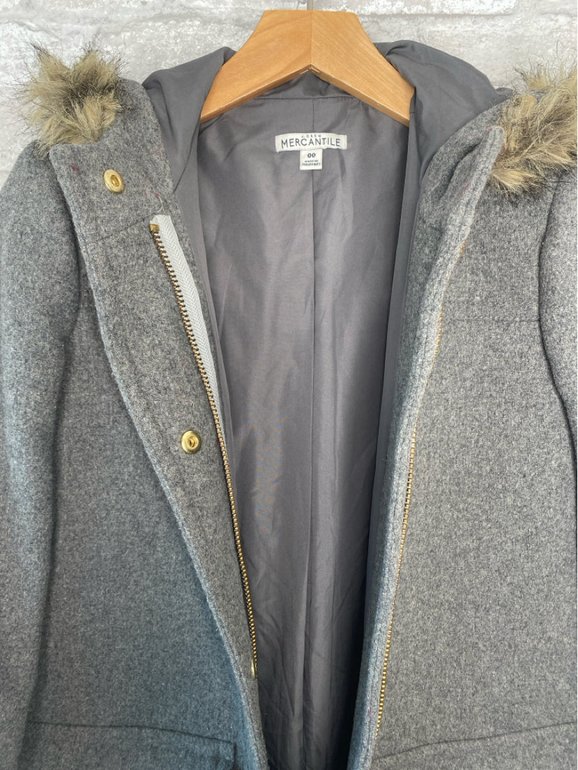 J Crew Size XXS/00 grey Coat
