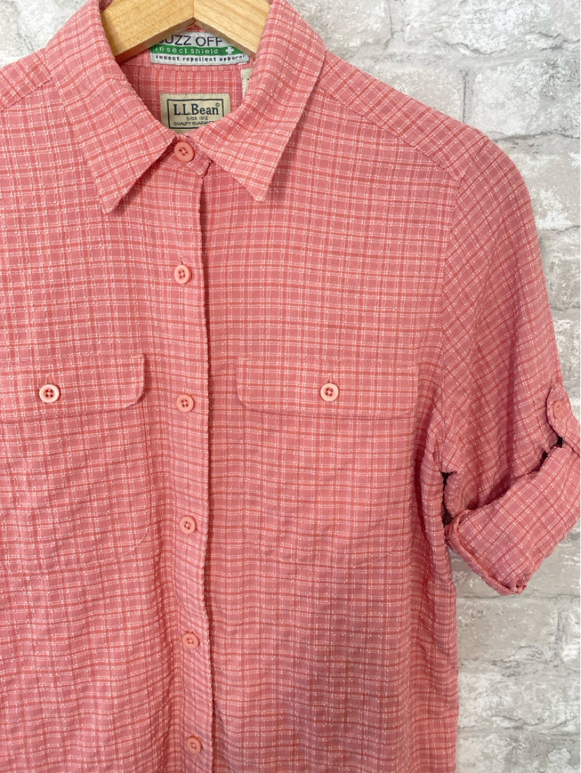 LL Bean Size XS Pink Shirt