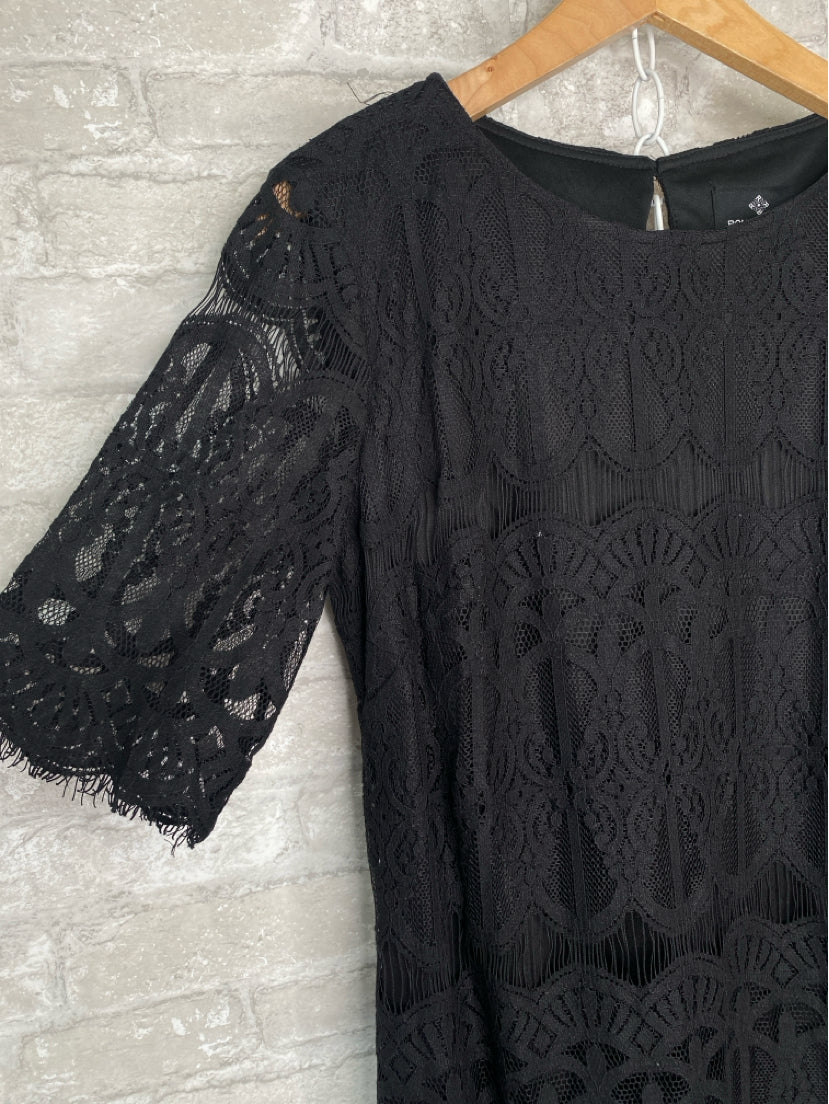 Ronni Nicole Size M/10 Black Dress