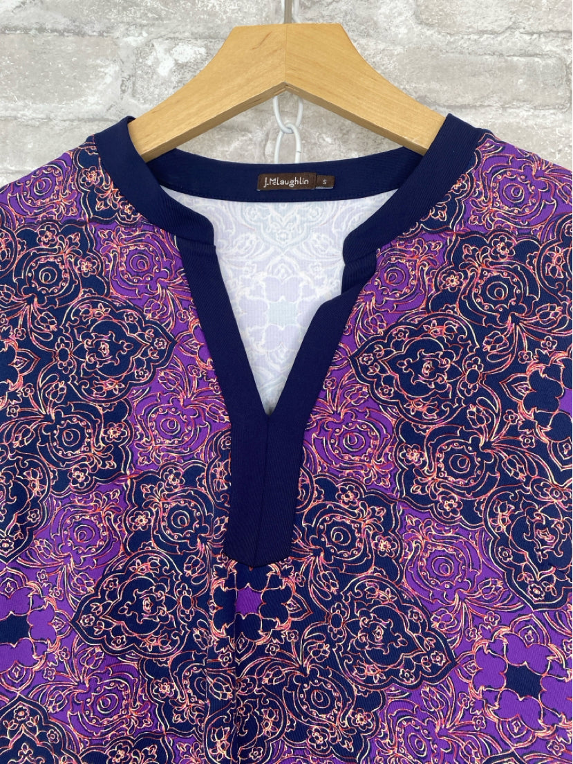 J McLaughlin Size S purple/navy Tunic