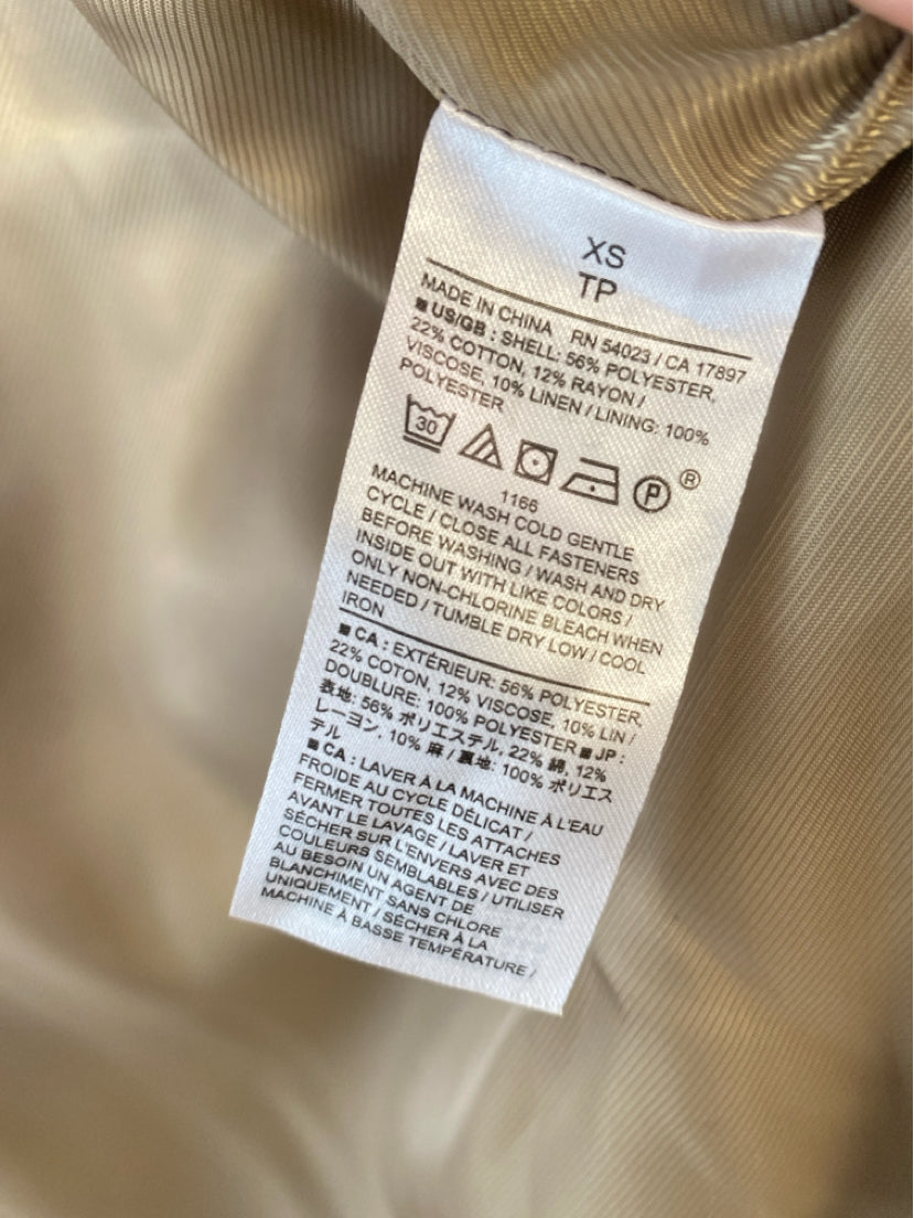 Banana Republic Size XS Flax Coat