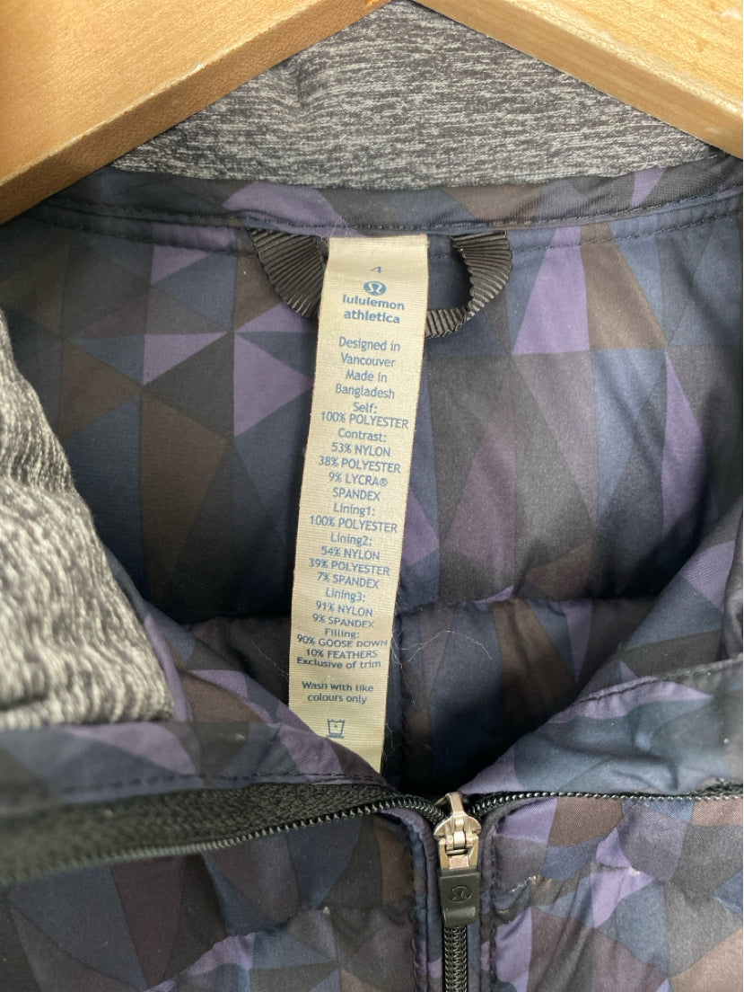 Lululemon Size S/4 black/purple/brown Jacket (Outdoor)