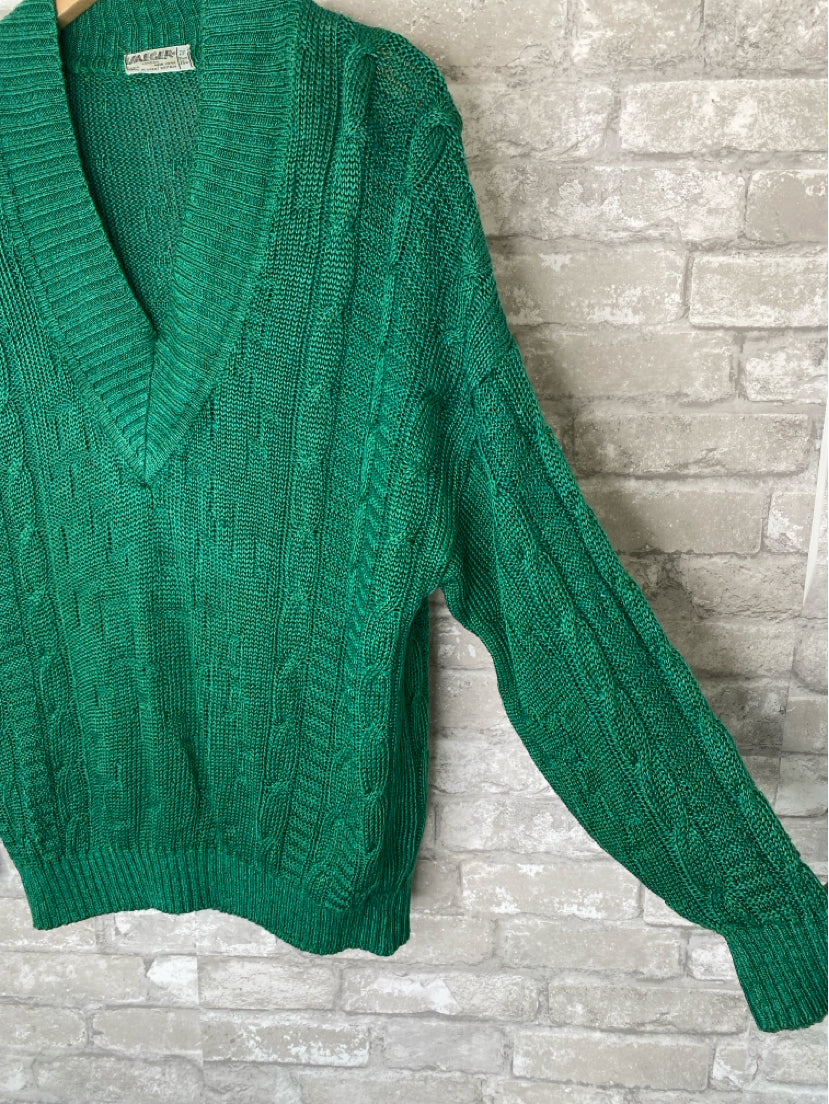 Jaeger Size M/29 Emerald Green Sweater
