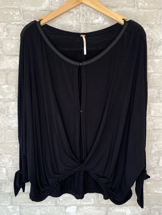 Free People Size L Black Shirt