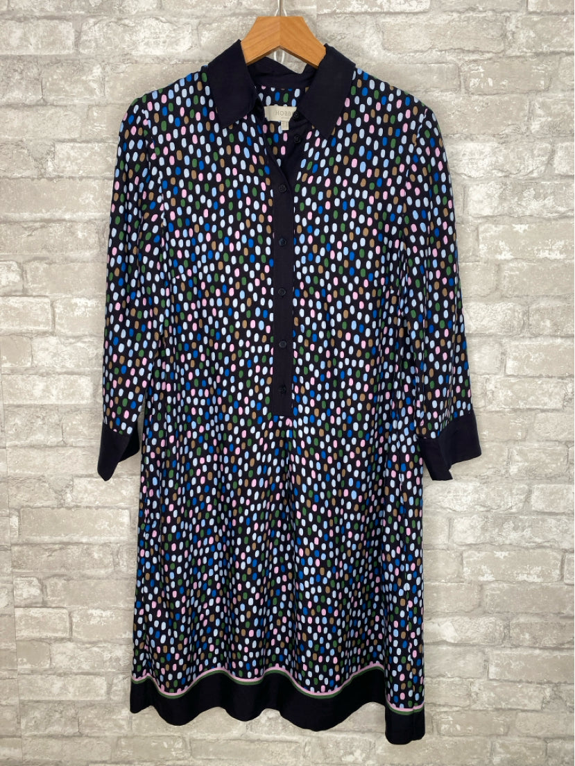 Hobbs Size S/6 Navy/Multi Dress
