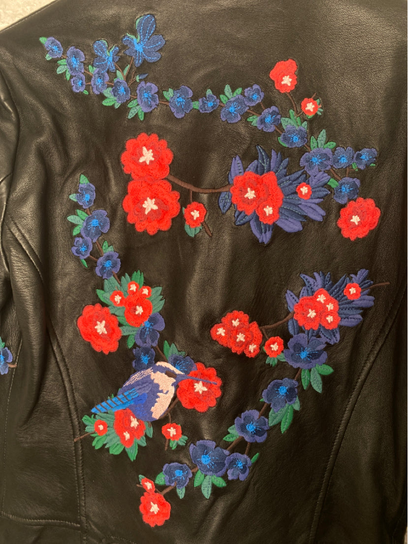 Elie Tahari Size XS black/red/blue Jacket