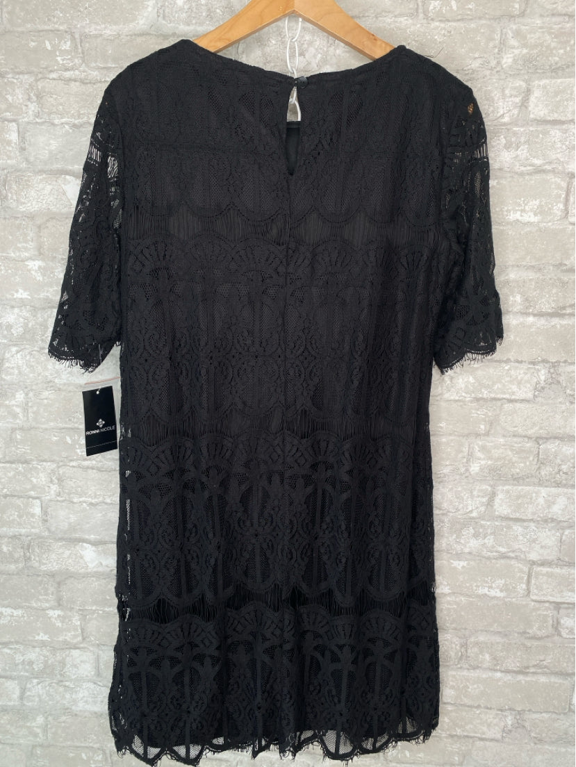 Ronni Nicole Size M/10 Black Dress