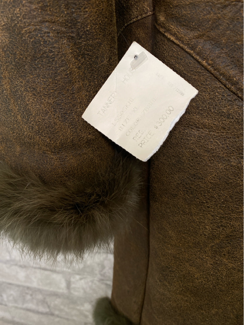 Knoles & Carter Size XL Brown Coat