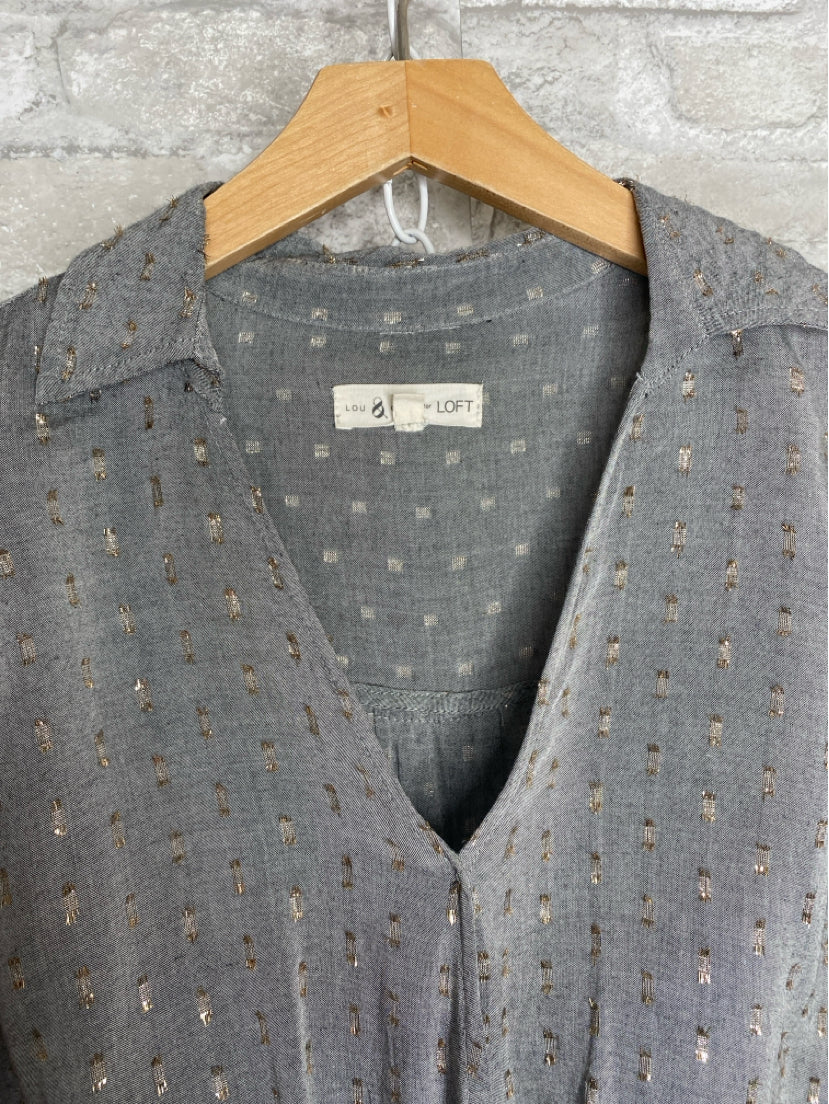 Lou & Grey Size XS Grey/gold Shirt