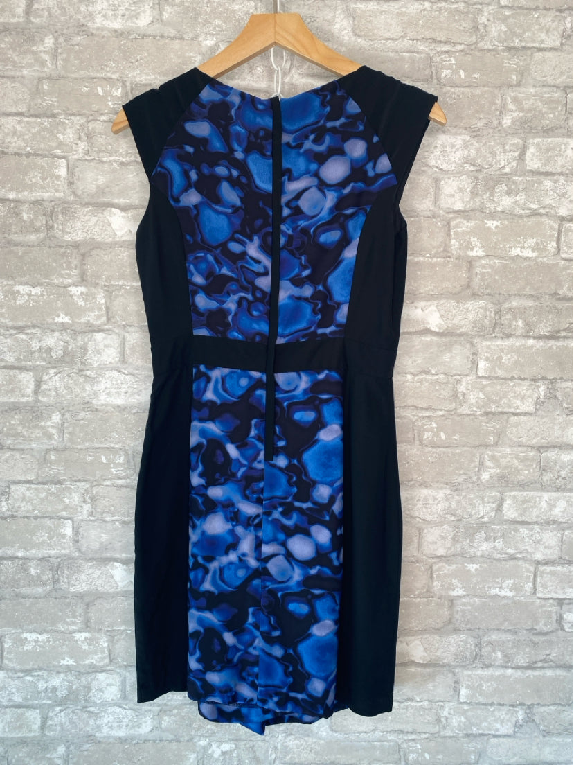 Cynthia Steffe Size XS/2 Blue/Black Dress