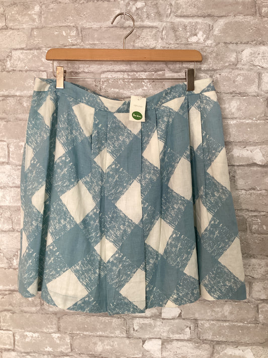Boden Size L/12 light blue/white Skirts