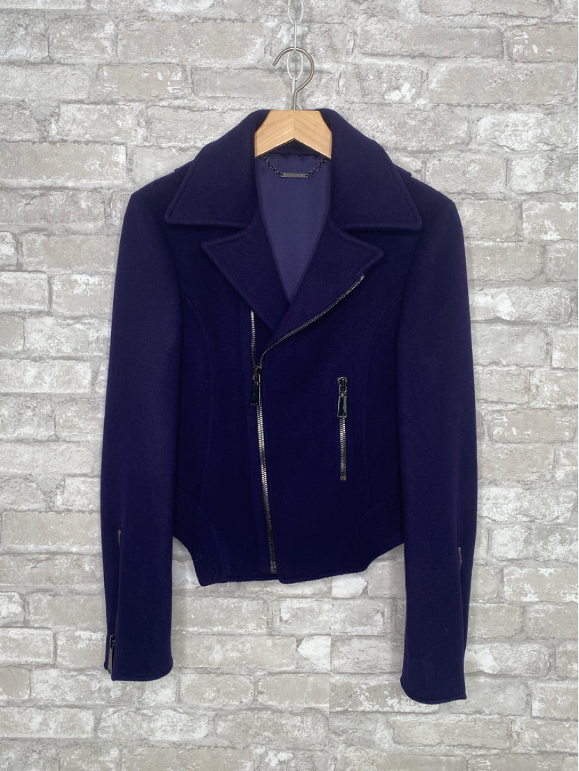Elie Tahari Size 8 Purple Jacket (Outdoor)