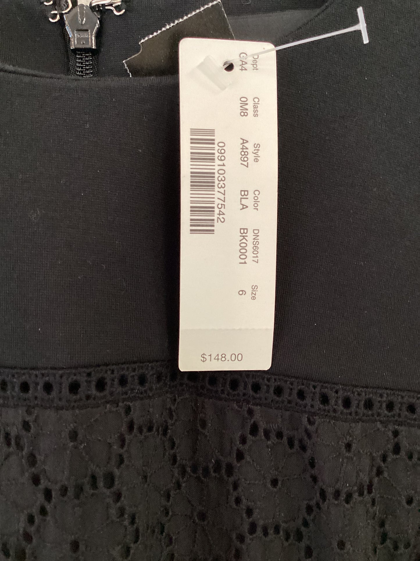 J Jill Size S/6 Black Dress