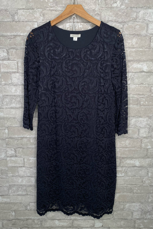 Garnet Hill Size 8 charcoal Dress