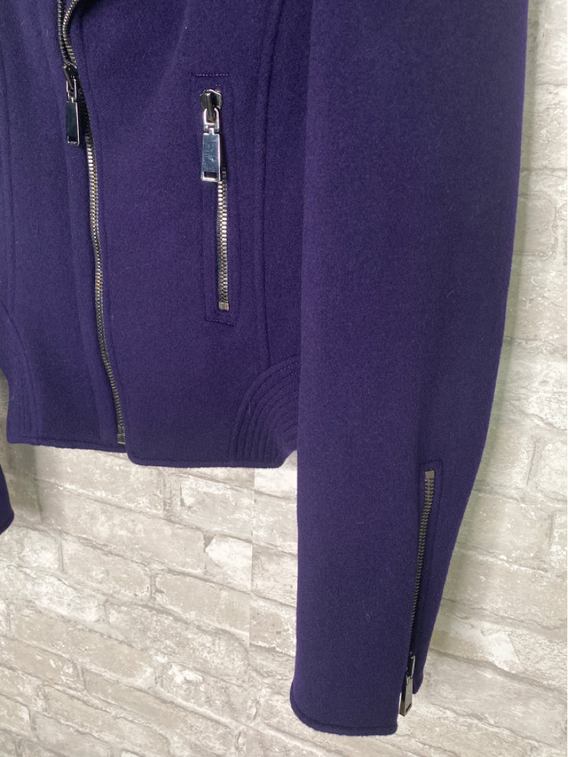 Elie Tahari Size 8 Purple Jacket (Outdoor)