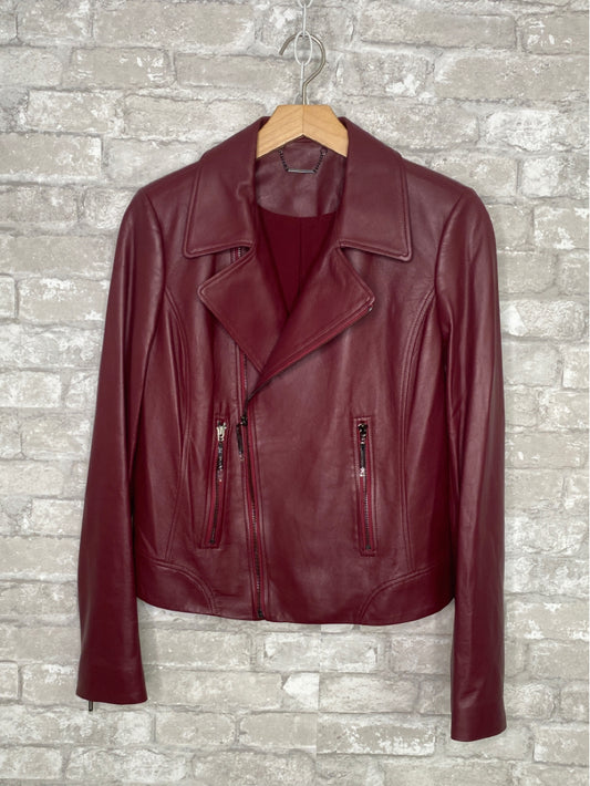 Elie Tahari Size XS Burgandy Jacket (Outdoor)