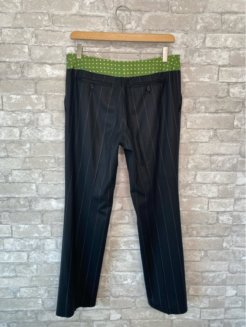 Paul Smith Size S Black/Green Pants