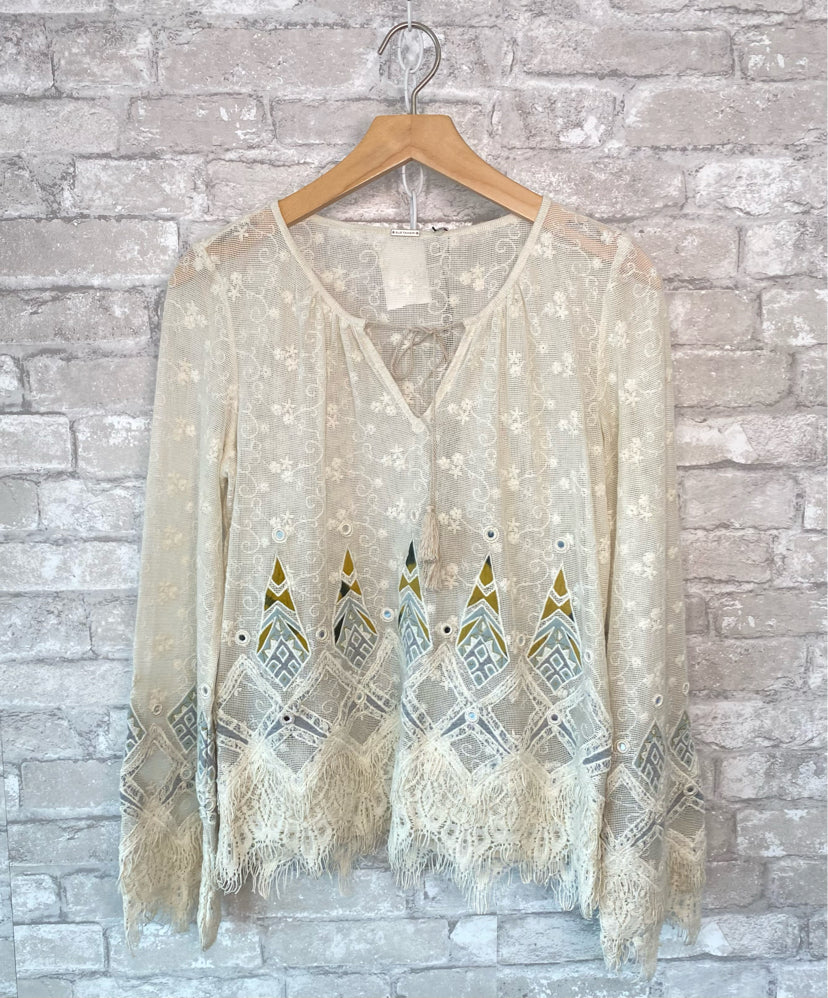 XS - NWT Elie Tahari Peasant Top