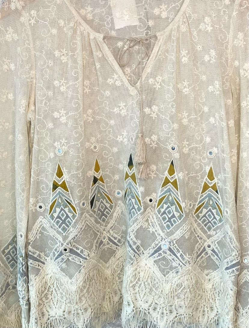 XS - NWT Elie Tahari Peasant Top