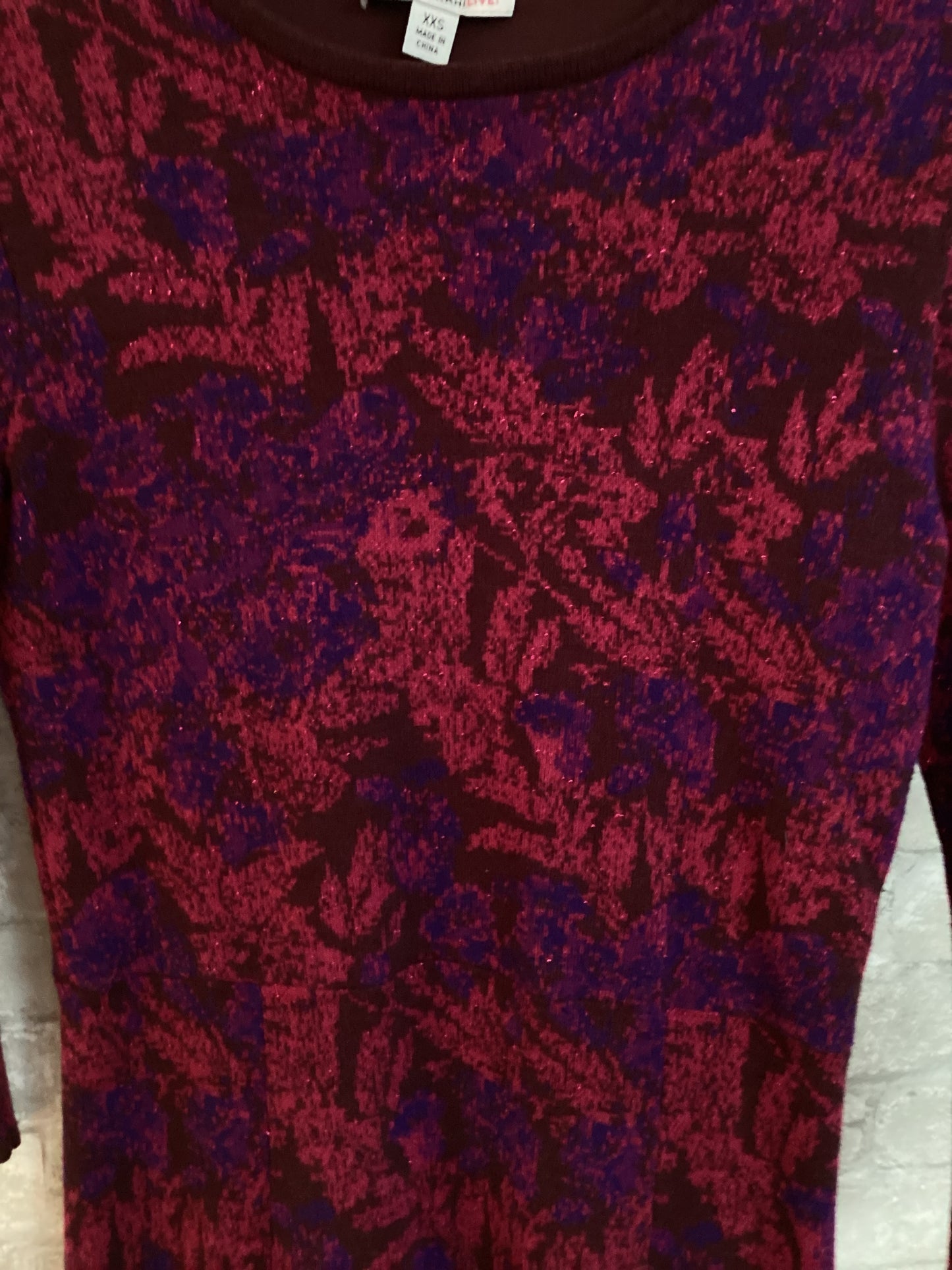 IssacMizrahi Size XXS pink/purple Dress