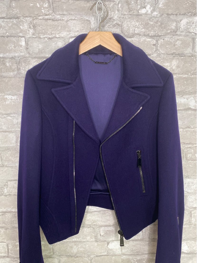 Elie Tahari Size 8 Purple Jacket (Outdoor)