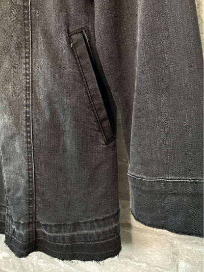LOGO Lori Goldstein Size M Black Denim Jacket