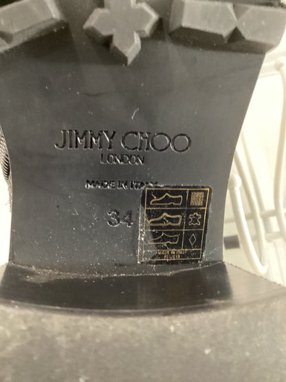 Jimmy Choo Size 34/4 black/silver Boots