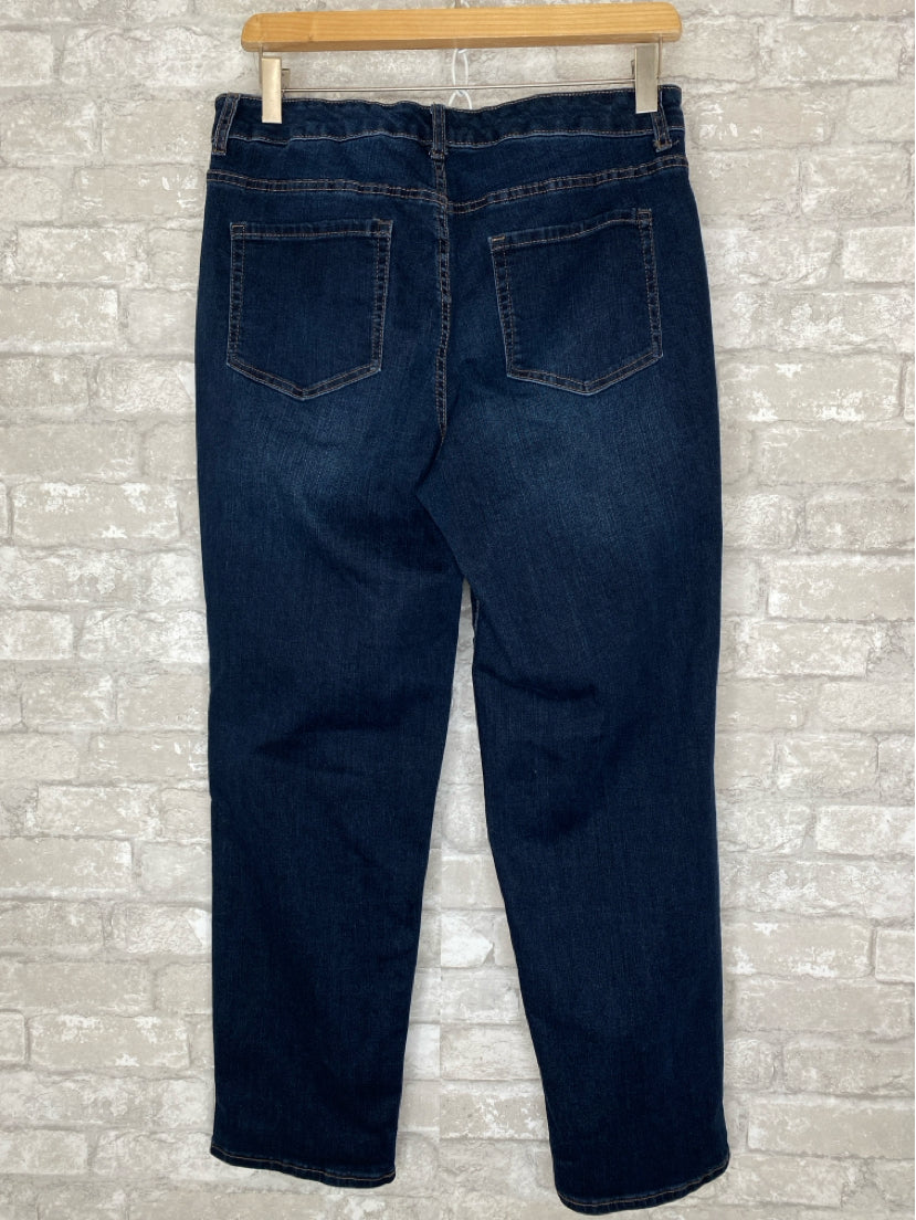 Logo Size M/10 dark wash Jeans