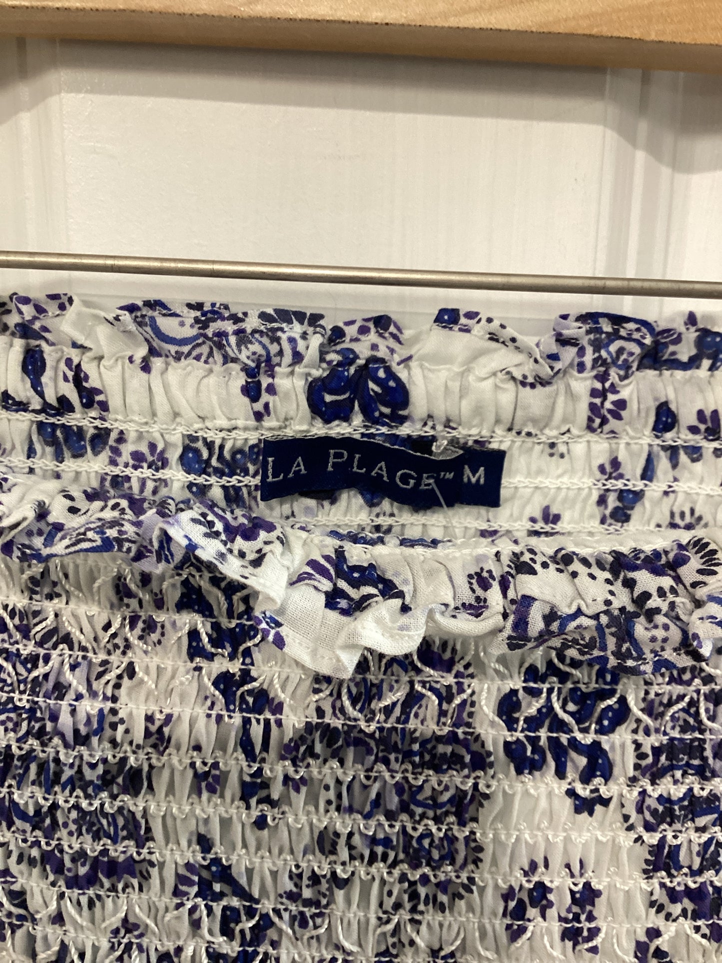 LA Plage Size M white/blue Skirt