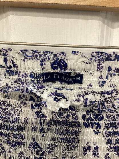 LA Plage Size M white/blue Skirt