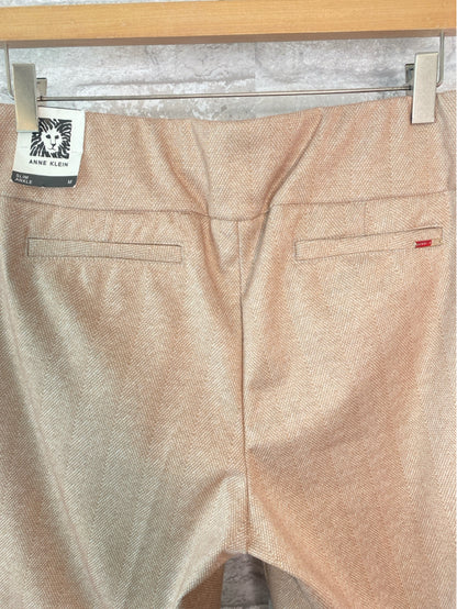 Anne Klein Size M Sand/White Pants