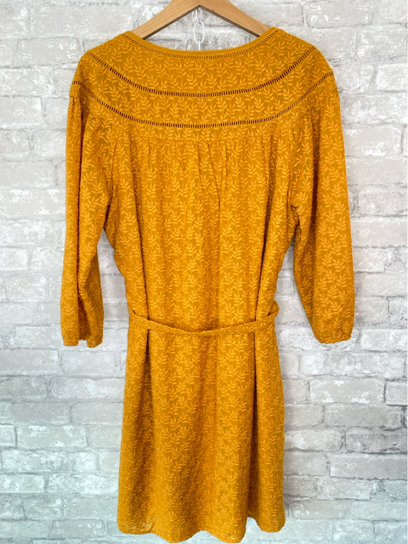 Daniel Rainn Size L Golden Yellow Dress