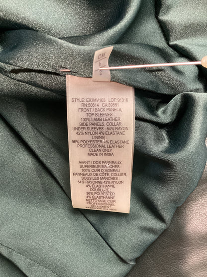 Elie Tahari Size S Green Leather