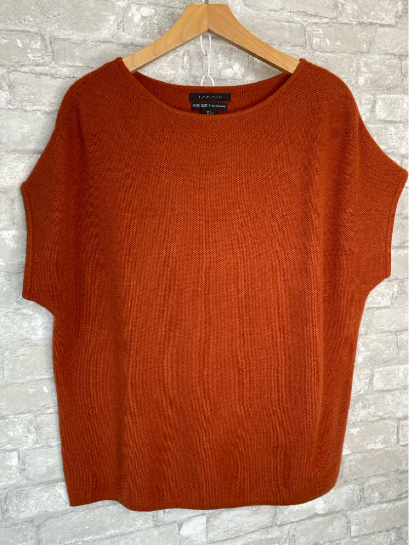 Tahari Size M Pumpkin Spice Sweater