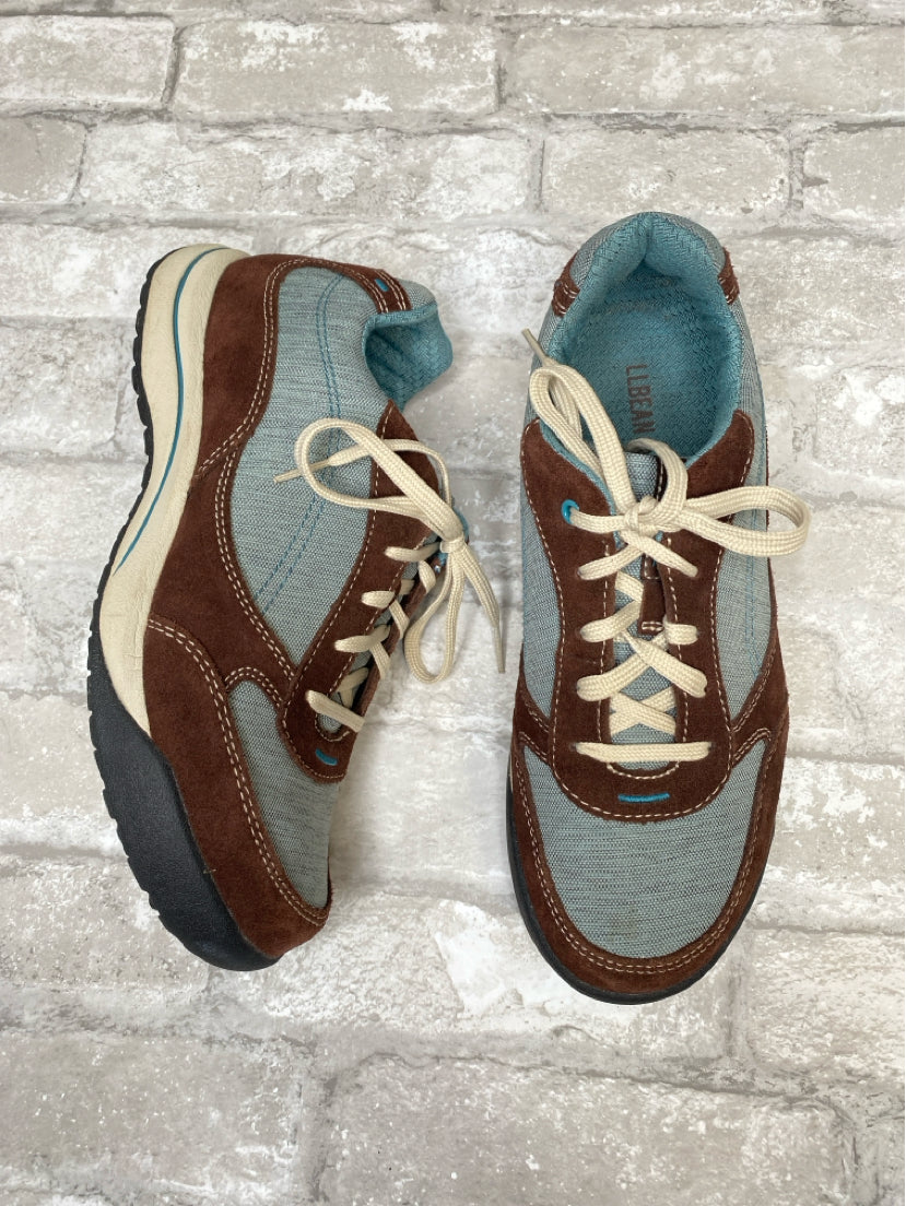 LL Bean Size 8 Teal/brown Sneakers