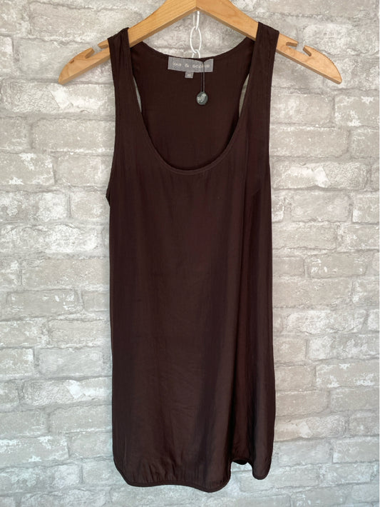Lola & Sophie Size XS Brown Tank Top
