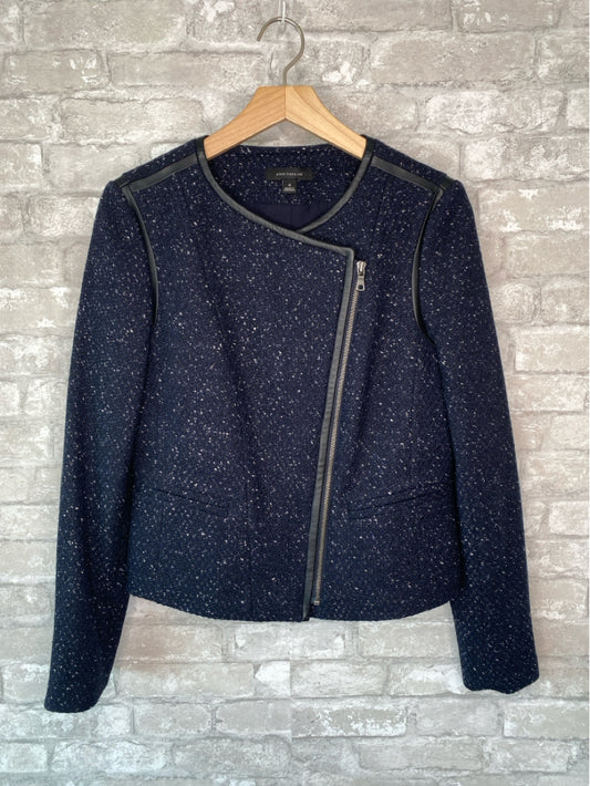 Ann Taylor Size S/4 Navy Jacket