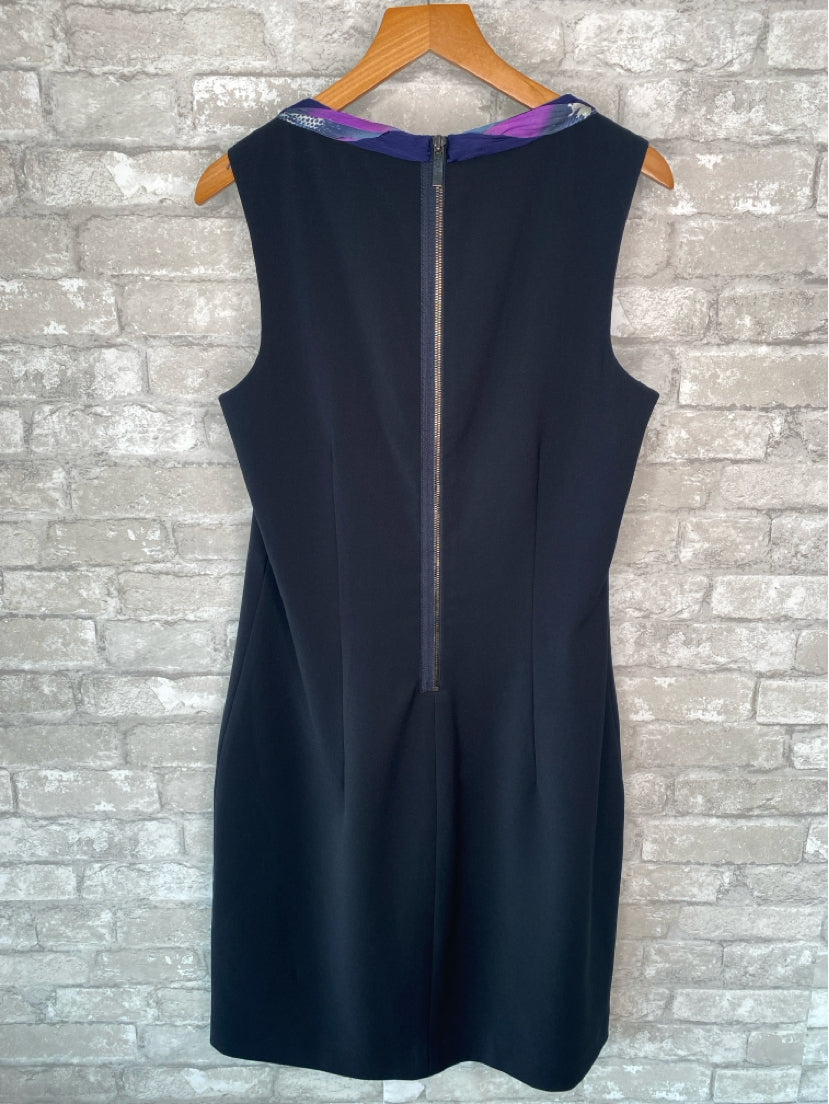 Tahari Size L/12 Black Dress