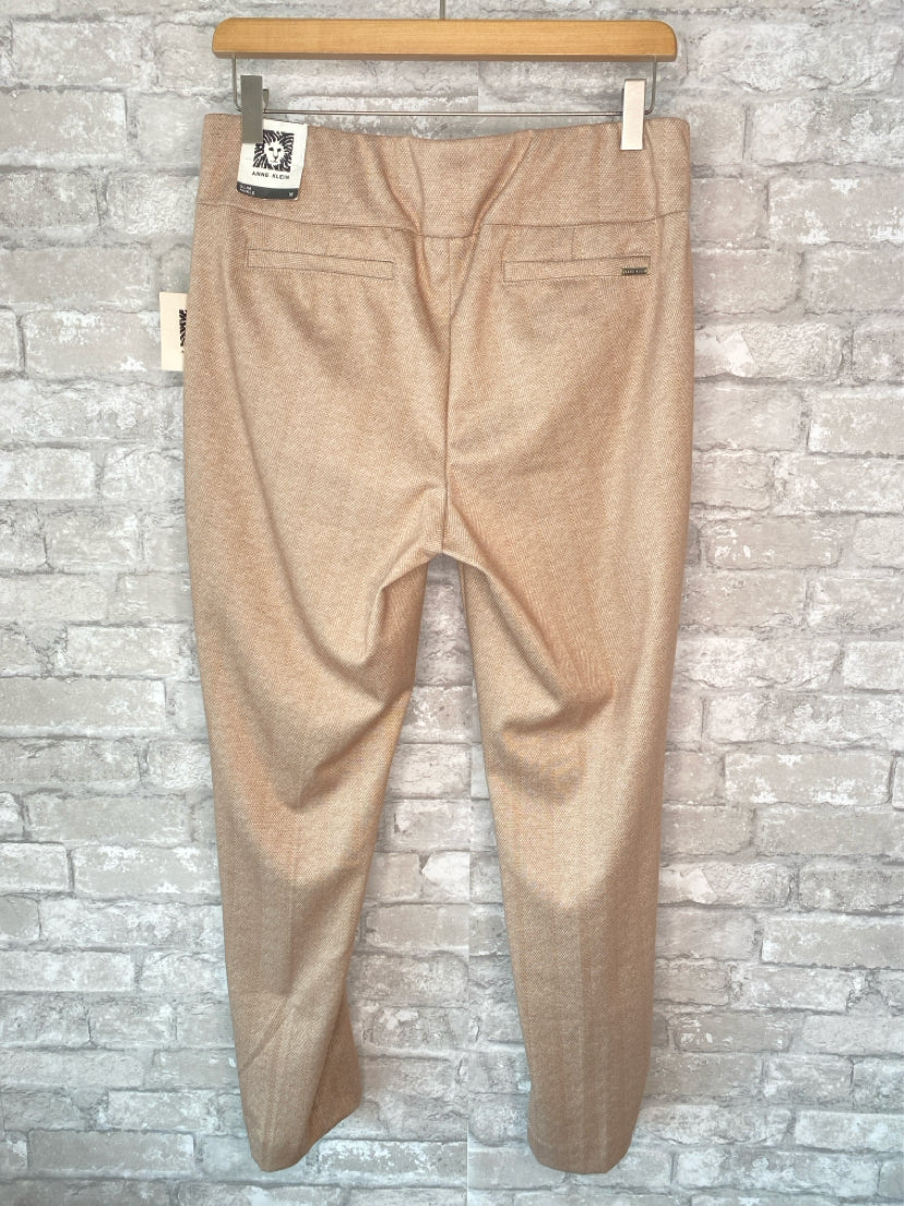 Anne Klein Size M Sand/White Pants