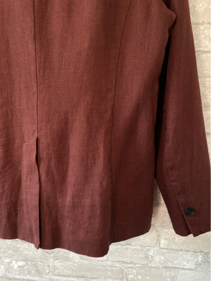 Pure Collection Size L/12 Burgundy Blazer