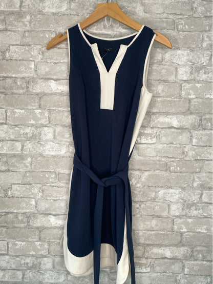 Ann Taylor Size XSP Navy/Cream Dress