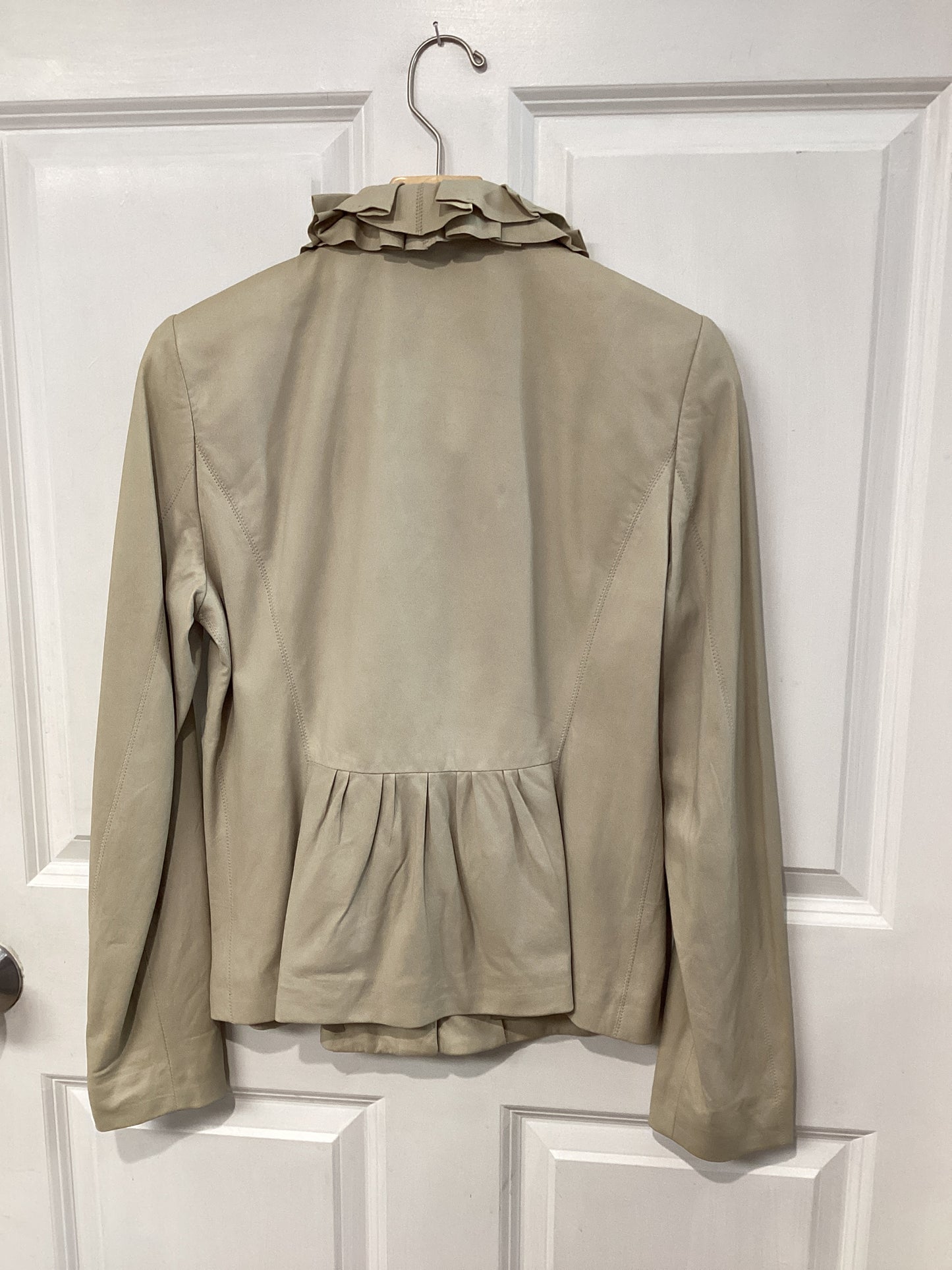 Elie Tahari Size S Beige/khaki Leather