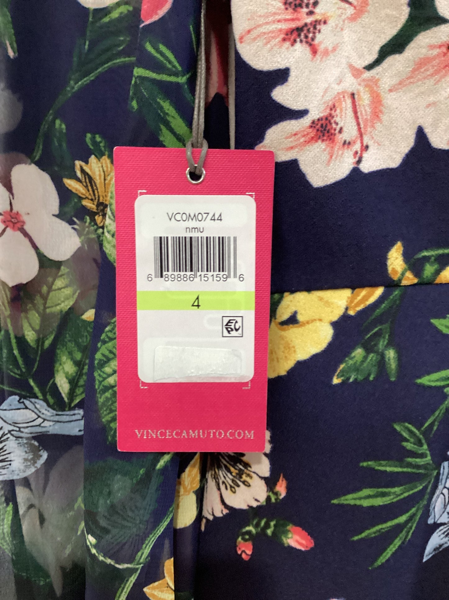 Vince Camuto Size 4 Navy/Multi Dress