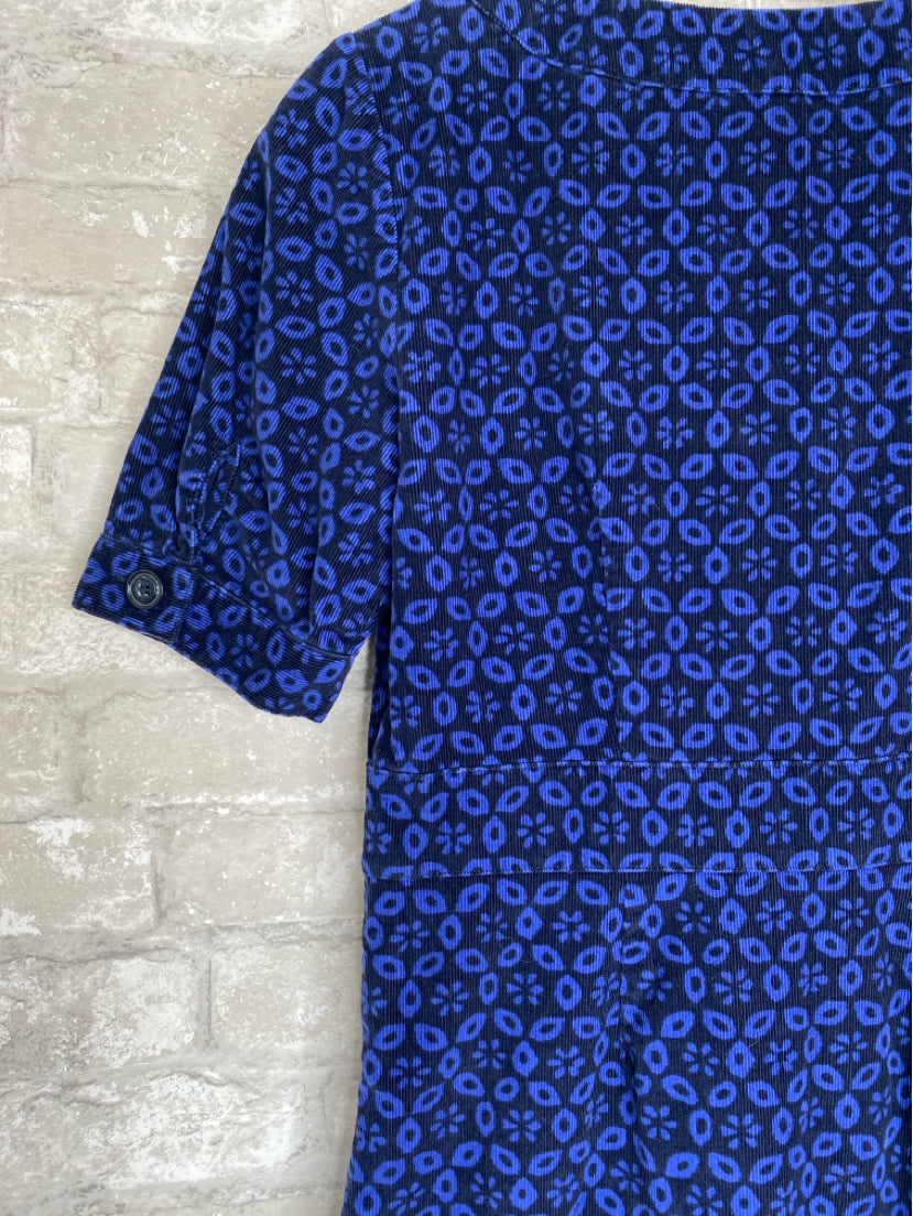 Boden Size 4L Black/Blue Dress