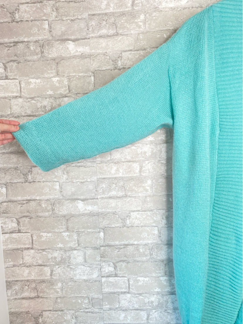 Jaques Borel Size M/L Turquoise Sweater