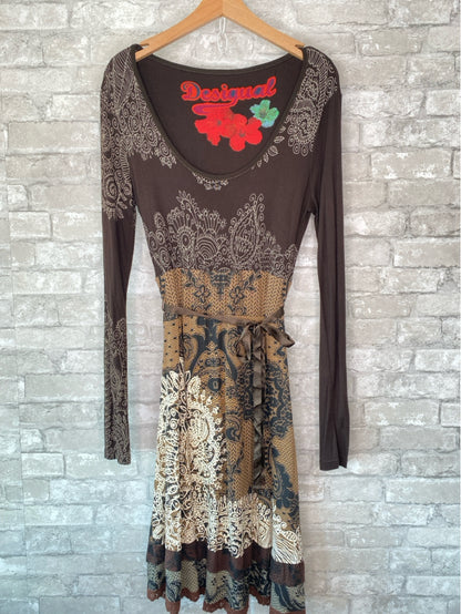 Desigual Size M Brown/tan Dress