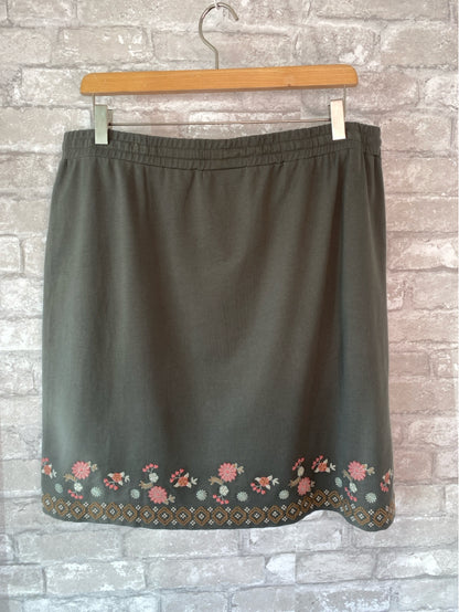 J Jill Size L Olive Skirt