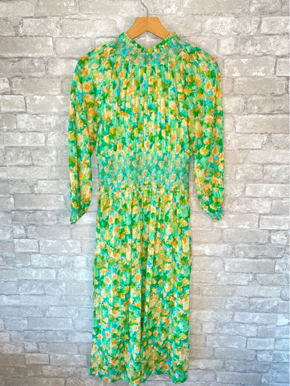 Shoshanna Size S Green/peach Dress