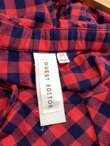 Guest Editor Size M Red/Blue Dress