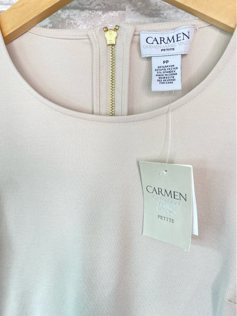 Carmen Marc Valvo Size PP Pale Platinum Misc. Tops